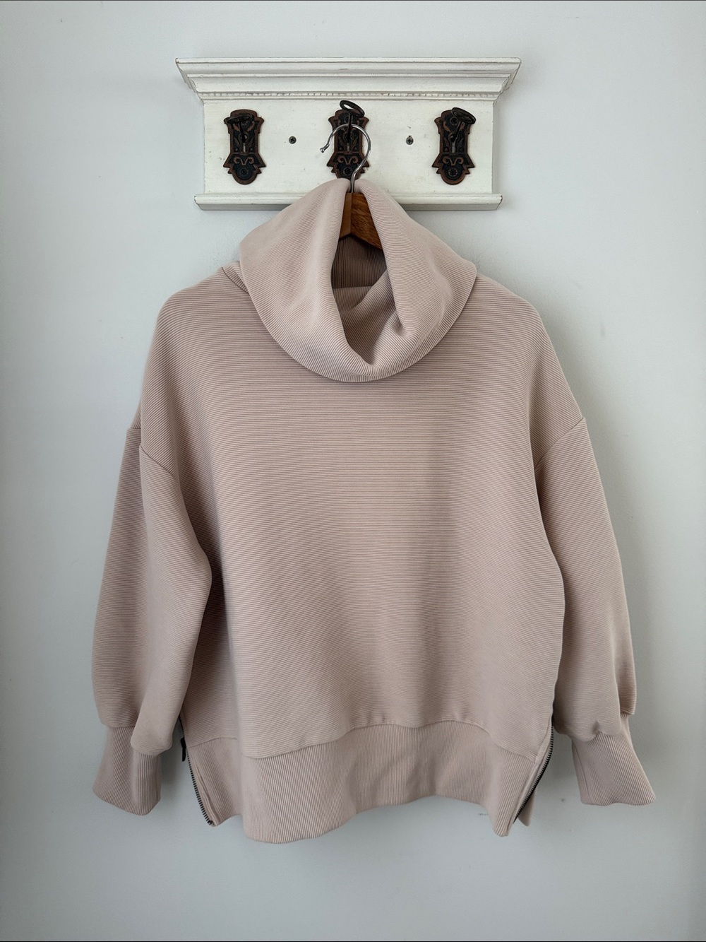 Varley Oversized Cowl Neck Sweater - Dusty Blush